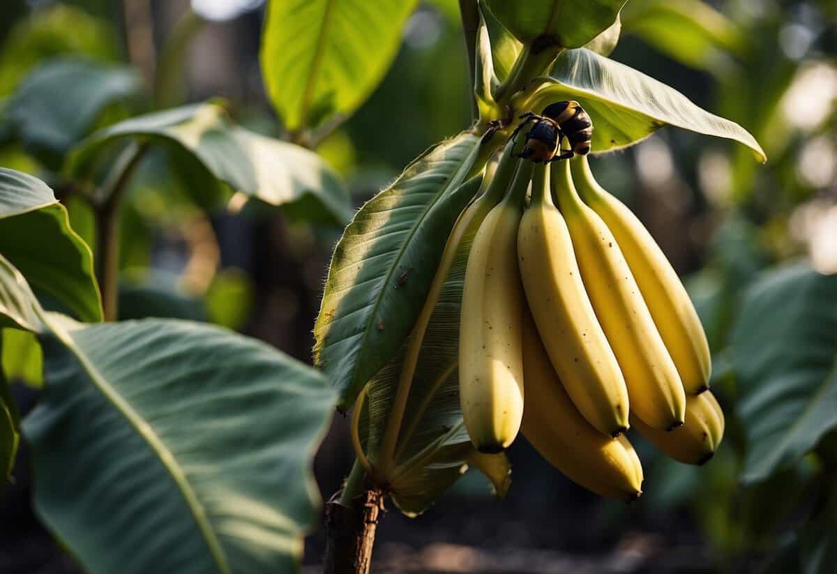 Bananas attract pests and diseases to the garden. Insects and animals are drawn to the fruit, causing damage to plants