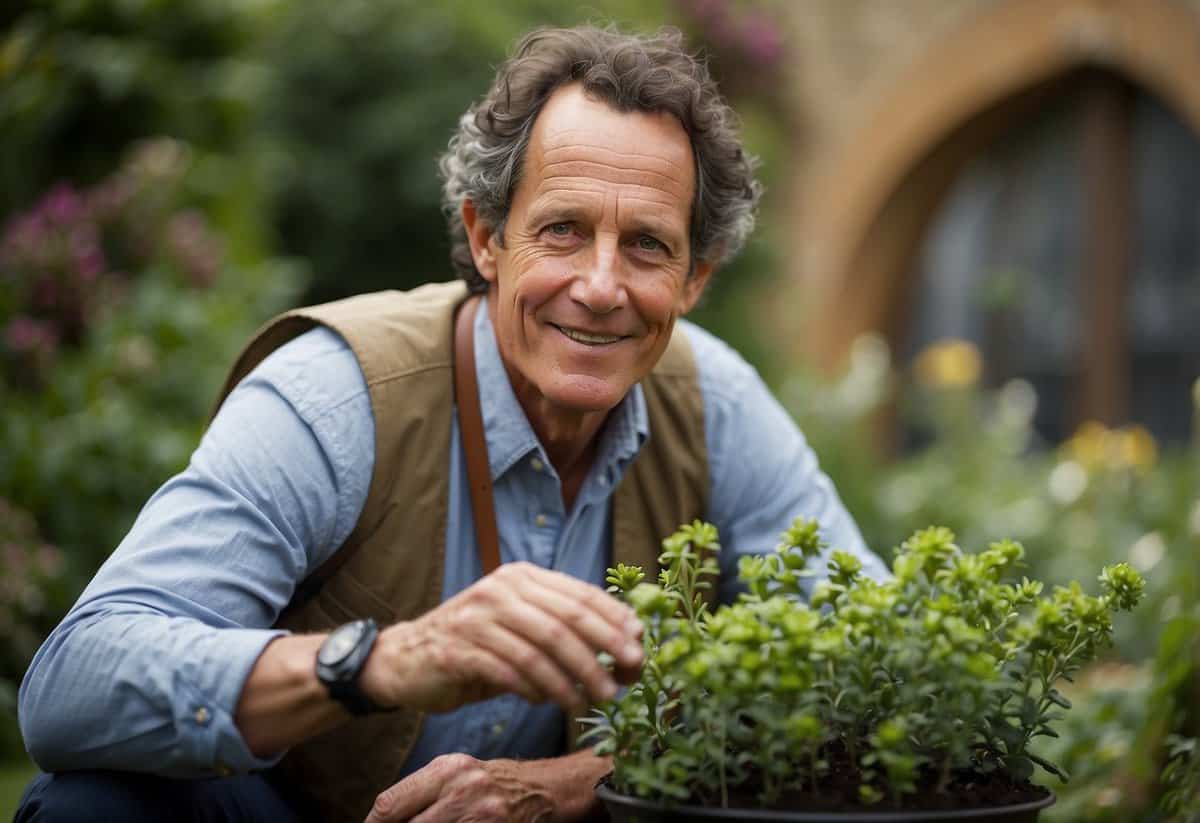 Monty Don, a professional gardener, engages with media and social platforms