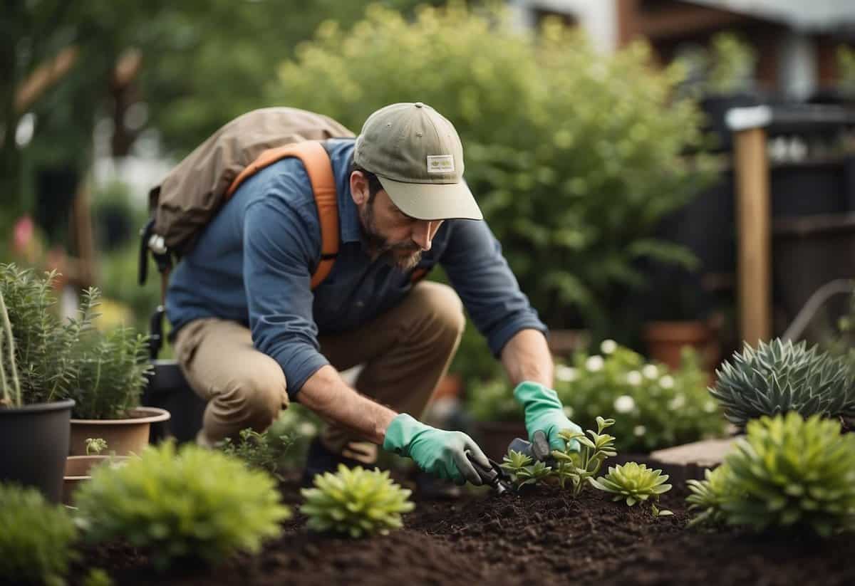 A gardener works 40 hours per week, tending to various plants and landscapes in different locations