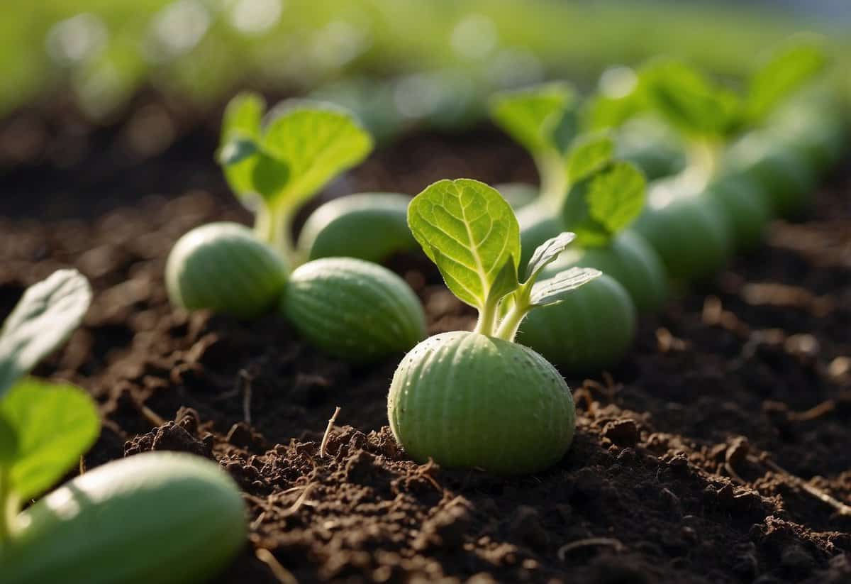 Cucumber plants thrive in soil enriched with crushed eggshells, promoting growth and deterring pests