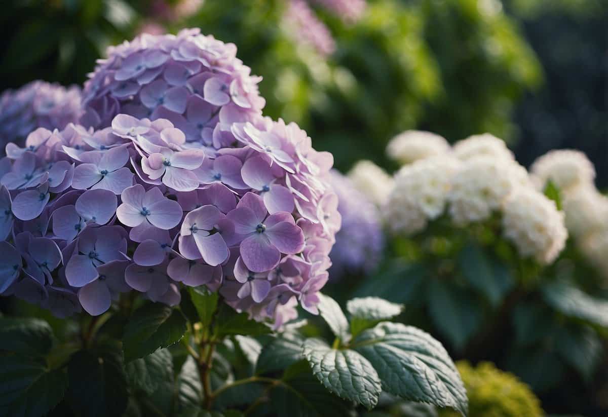 Boiling water poured over hydrangeas, steam rising, surrounded by gardeners and florists sharing tips and tricks