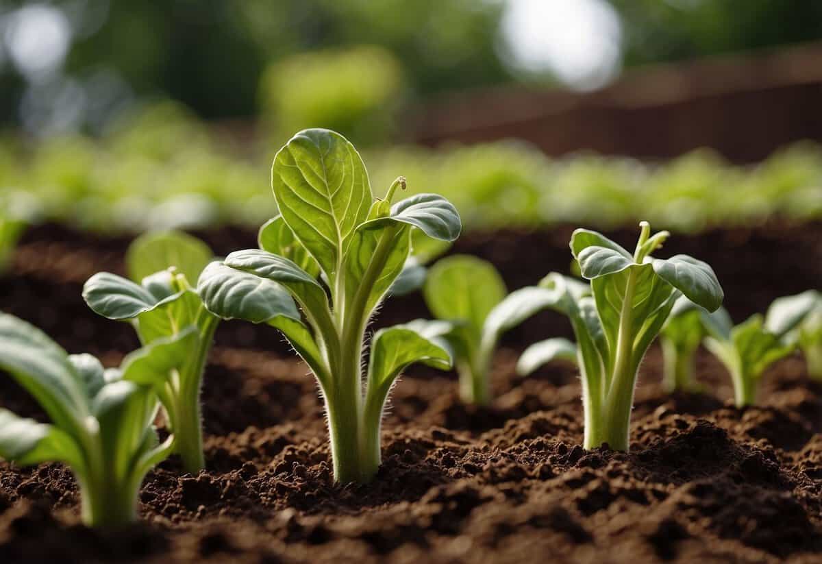 Courgette plants thrive in soil enriched with coffee grounds, promoting optimal soil health