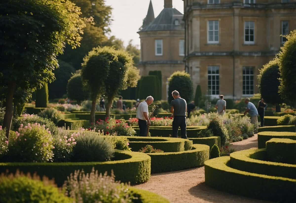 Royal gardeners earn a fair wage. They work diligently in the lush, ornate gardens of the royal estate, tending to the vibrant flowers and manicured hedges with precision and care