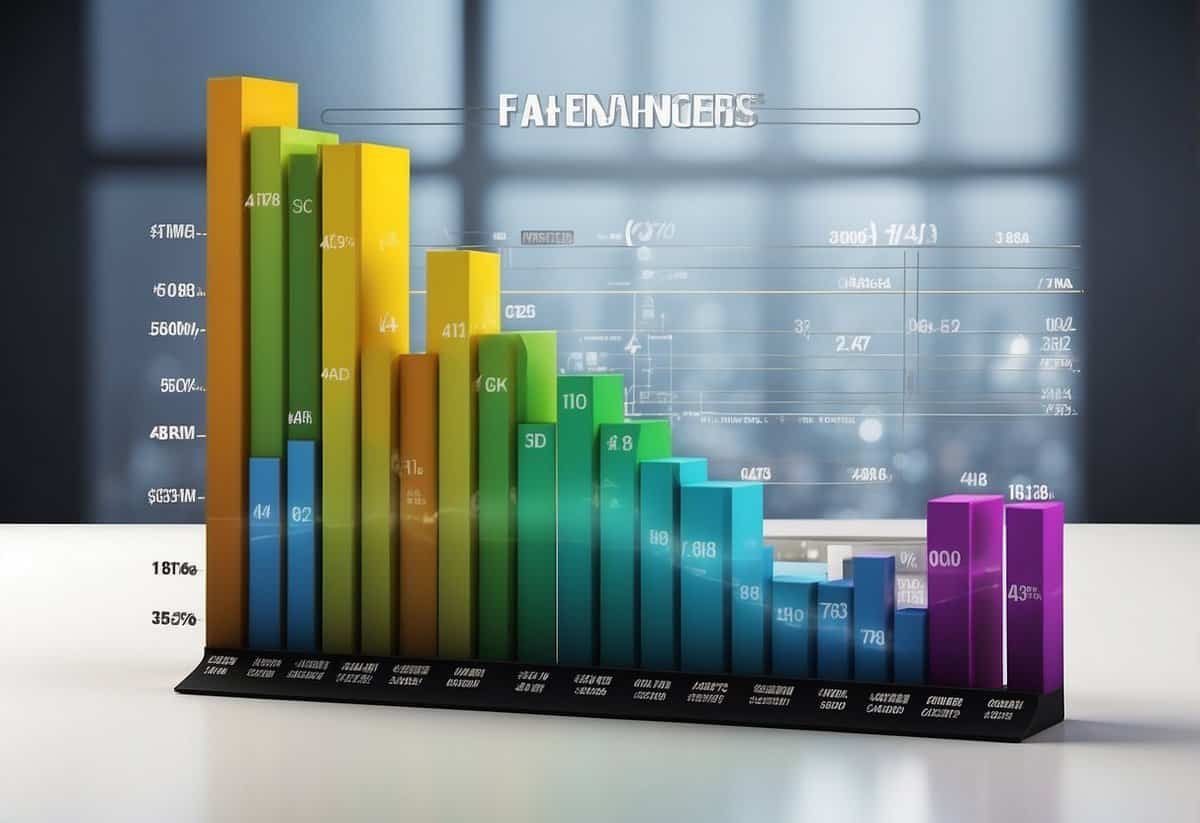 A colorful bar graph showing various factors influencing earnings, with "Winter Garden" labeled and highlighted