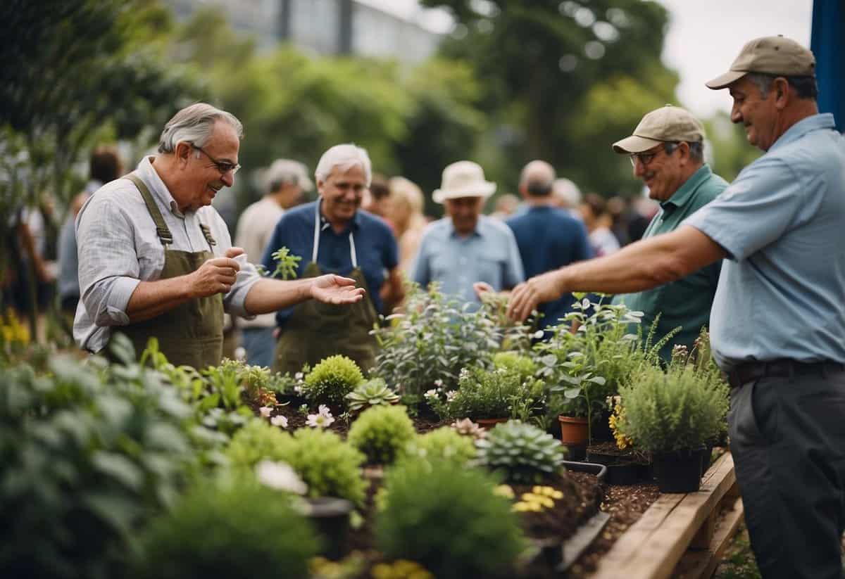 Lively garden experts share tips at a show