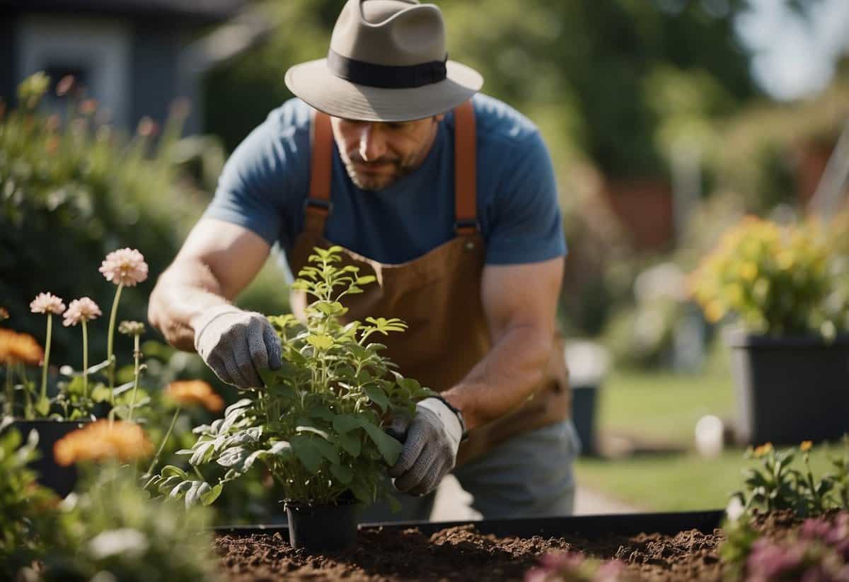 Gardener rotates planting spots, tending to garden after moving house