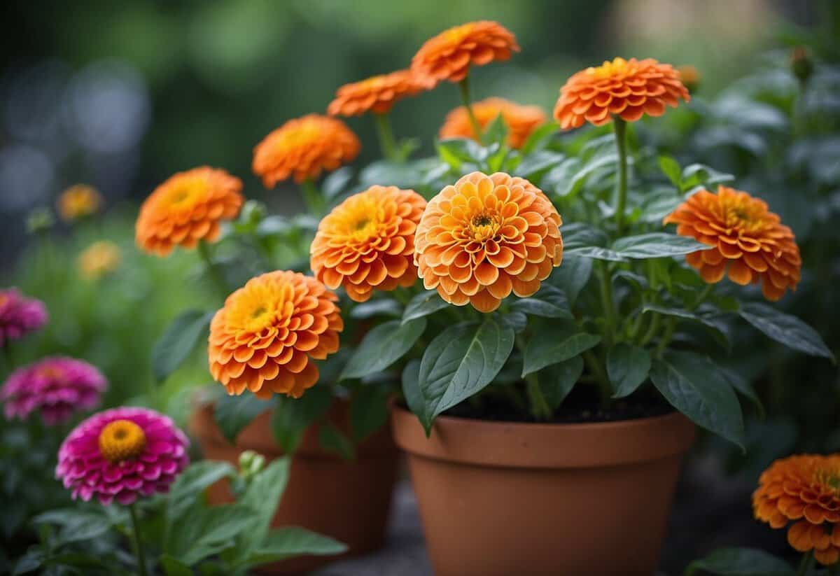 Potted Zinnias Garden Ideas: Brighten Your Space with Colorful Blooms