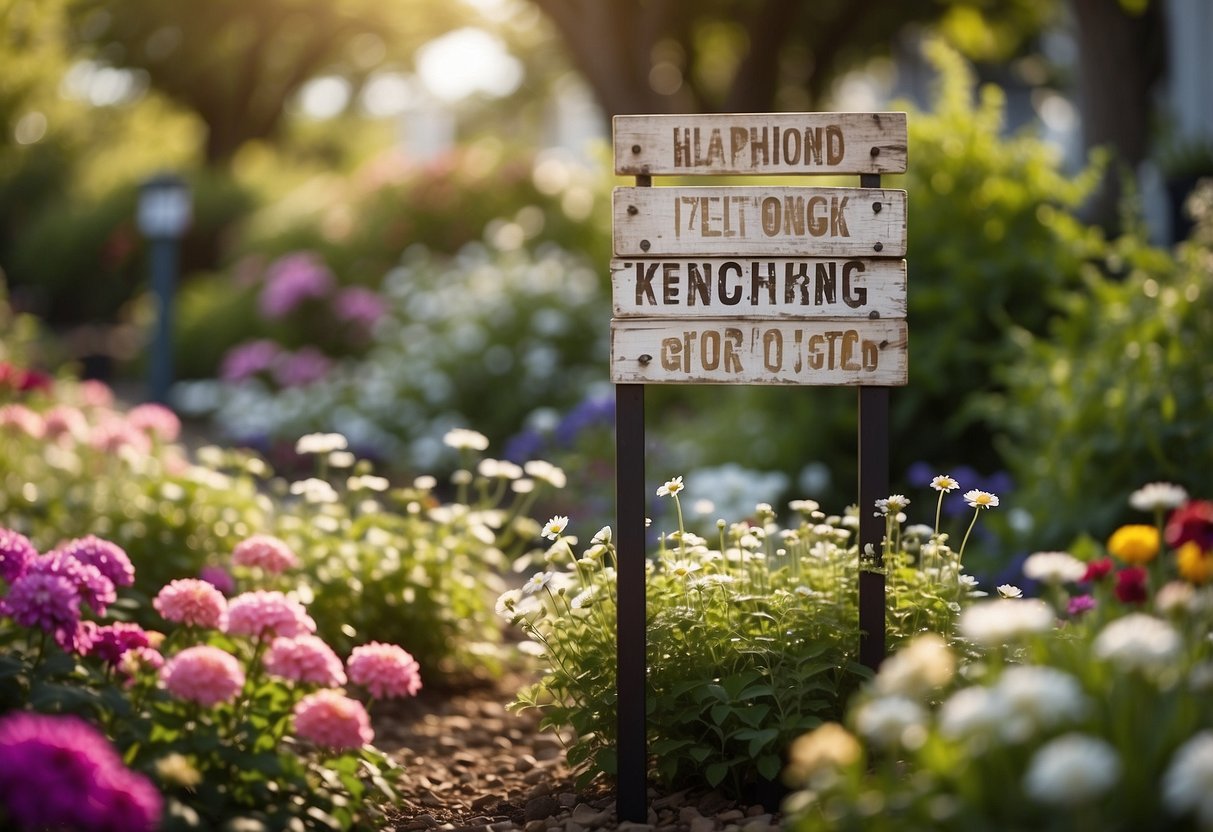 Garden Signs Ideas: Creative Ways to Personalize Your Garden