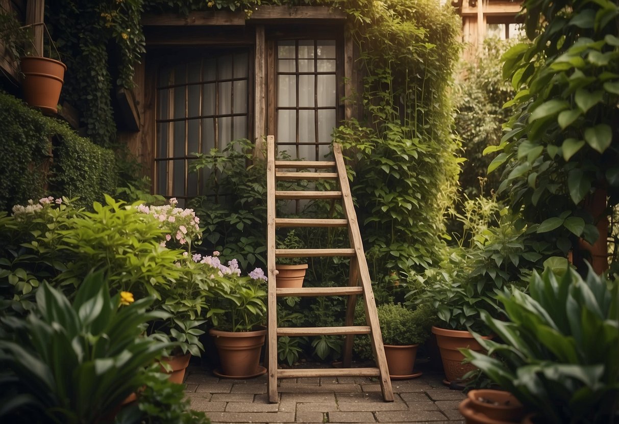 Old Wooden Ladder Garden Ideas: Creative Ways to Reuse and Beautify