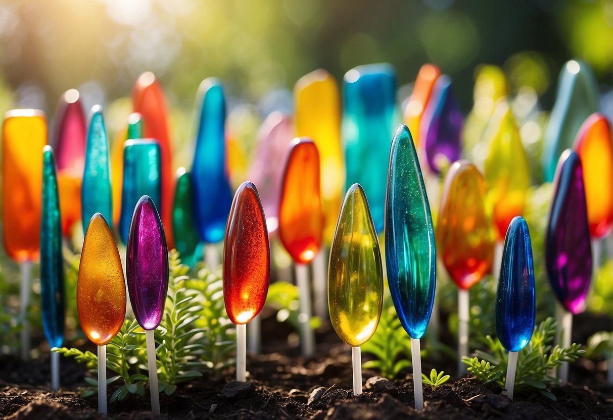 Fused Glass Garden Stakes Ideas: Brighten Up Your Outdoor Space