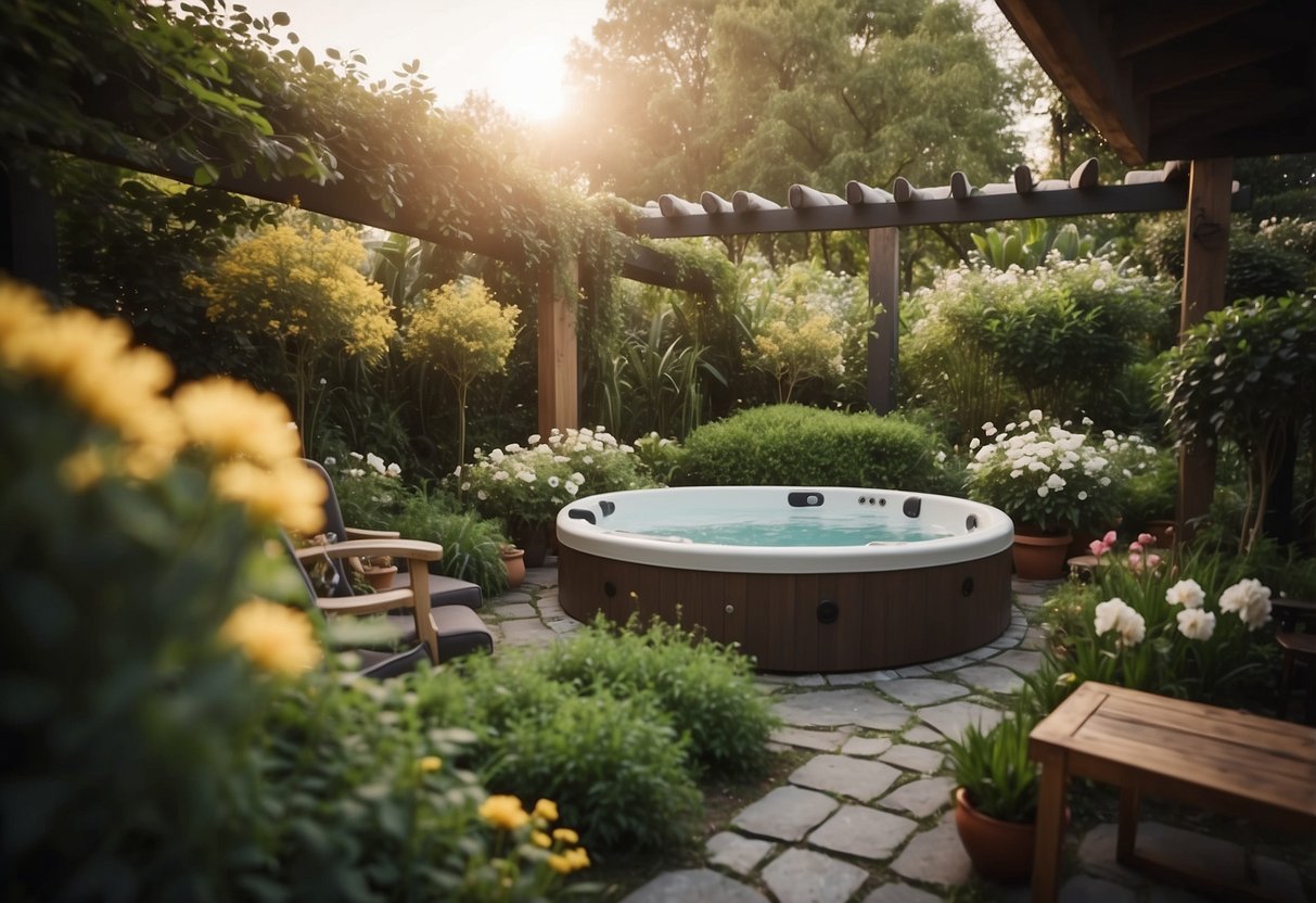 Garden Ideas with Lazy Spa: Relaxing Backyard Oasis