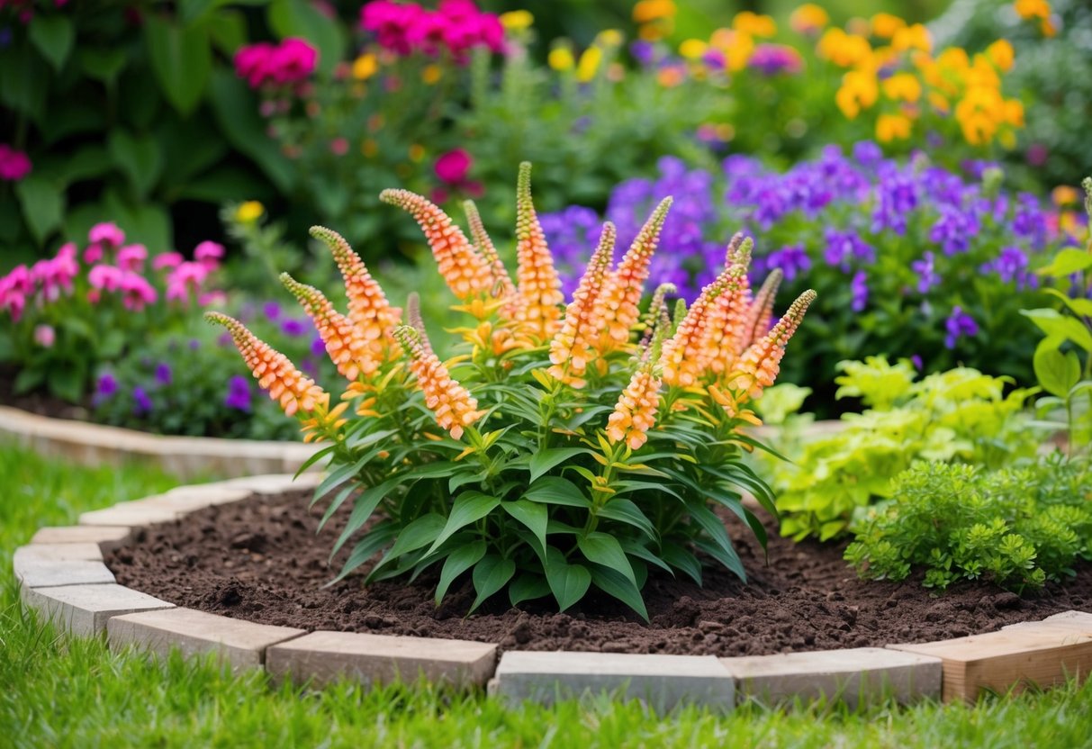 A sunny garden bed with rich, well-drained soil, surrounded by vibrant flowers and lush greenery, is the perfect spot for planting lobelia