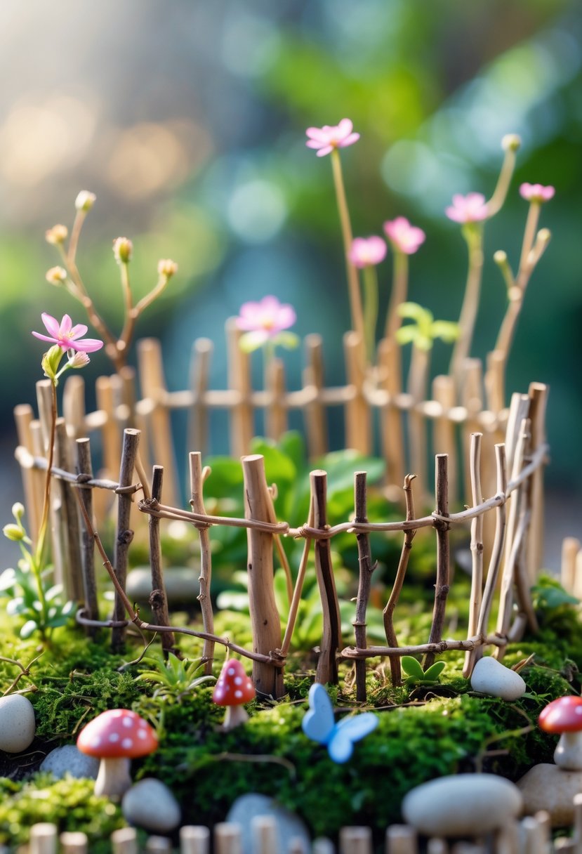 Handmade Fairy Garden Fencing Ideas 25 Charming DIY Inspirations for Your Miniature Oasis