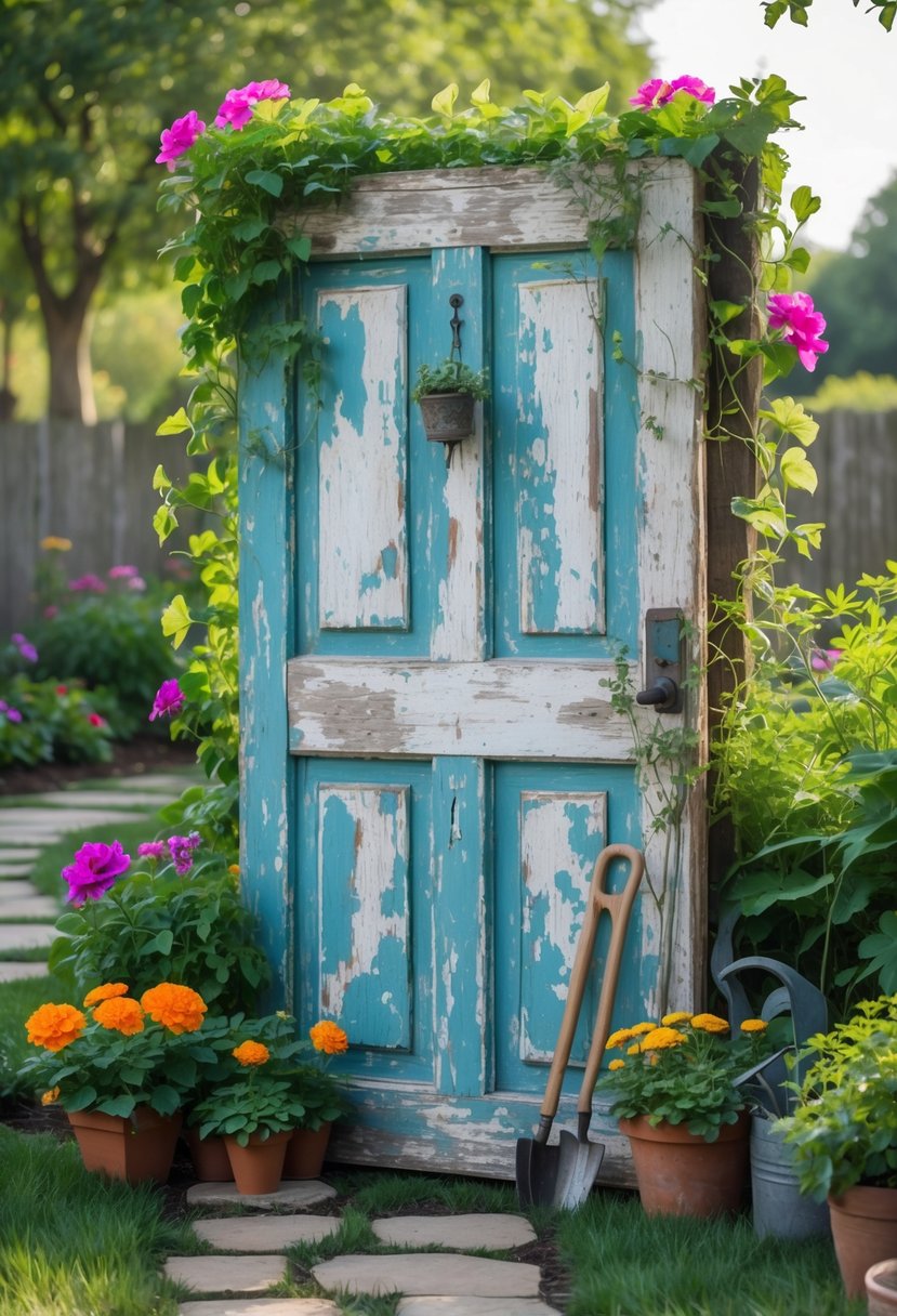 DIY Old Door Garden Ideas for Charming and Creative Outdoor Spaces DIY Old Door Garden Ideas for Charming and Creative Outdoor Spaces